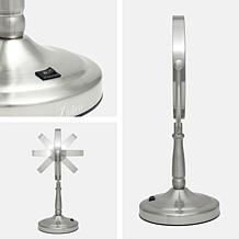Zadro Cordless Dual-Sided Lighted Vanity Mirror w 10X/1X Magnification