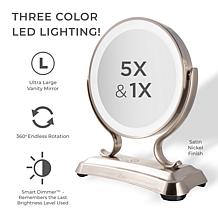 Zadro Glamour LED Vanity Mirror with 5X/1X Magnification