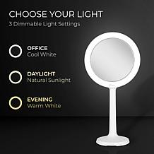 Zadro Hudson LED Adjustable Makeup Mirror with 8X/1X Magnification