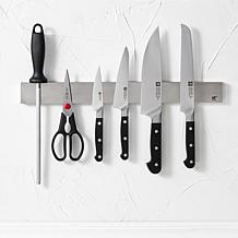 Zwilling Pro 7-Piece Knife Set with 17.5" Stainless Magnetic Bar