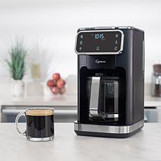 10-Cup Touchscreen Glass Carafe Coffee Maker