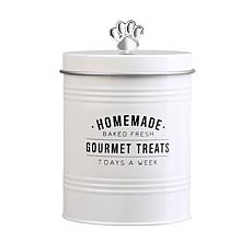 10 Strawberry Street Gourmet Metal Dog Treat Canister
