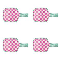 10 Strawberry Street
Pickleball Paddle Appetizer Plates, Set of 4