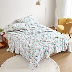 100% Cotton Flannel 4-piece Sheet Set with Novelty Print