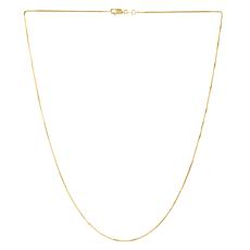 10K Yellow Gold Classic Box Chain with Lobster Clasp