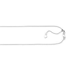 10K Yellow Gold Classic Diamond Cut Adjustable Cable Chain Necklace