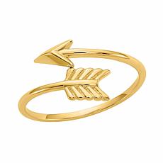 14K Gold Polished Arrow Ring