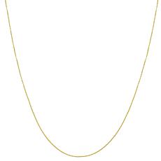 14K Oval 18" Cable Chain