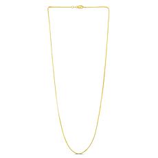 14K Yellow Gold 0.87mm Box Chain Necklace - 22"