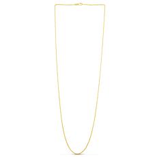 14K Yellow Gold 1.5mm Diamond-Cut Cable Chain Necklace - 24"
