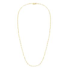 14K Yellow Gold 16" Mirror Rolo Chain With Lobster Clasp