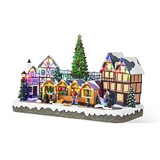 15.25"L Oversized Resin Lighted Christmas Village Decor
