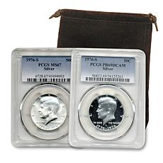 1976 Silver Bicentennial Kennedy Halves PCGS 67 / 69