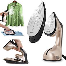 2-in-1 Full-Sized Iron and Handheld Steamer with LCD Display