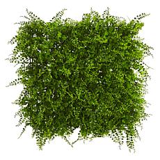 20 in. x 20 in. Lush Mediterranean Artificial Fern Wall Panel 