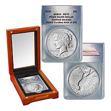 2025 MS70 P-Mint Advance Release LE 276 Peace Silver Dollar