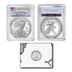 2025 PCGS PR70 Silver Eagle Navy Privy Mark First Strike