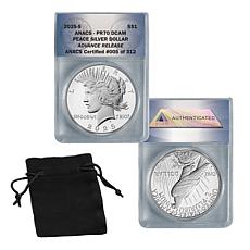 2025 PR70 Proof DCAM ANACS Advance Release LE 312 Peace Silver Dollar