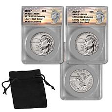 2026 Enduring Liberty Half Dollar P & D Mint Set ANACS MS66