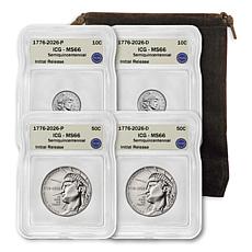 2026 Faces of Liberty 4-Coin Set Certified MS66 by ICG