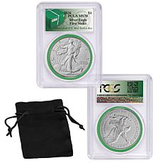 2026 MS70 PCGS First Strike Silver Eagle with Green Ring 