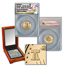 2026 PR70 ANACS Advance Release 1/10 oz. Gold $5 Gold Eagle Coin