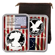 2026 Silver Eagle Proof Gem Proof Flag Core Coin