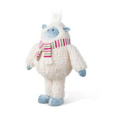 21.75"H Christmas Fabric Standing Yeti Decoration