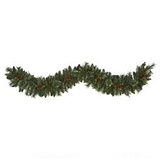 6-ft White Mountain Pine Garland by Nearly Natural