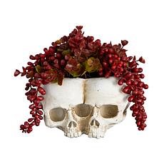 6-in String of Pearls in Double Skull by Nearly Natural