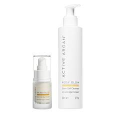Active Argan Stem Cell 24K Eye Cream & Rosy Glow Cleanser