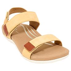 Aetrex Leslie Adjustable Suede Sandals