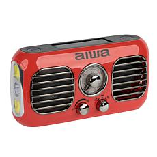 AIWA Retro Handy Mate AM/FM Radio w/Solar Charging, Fan & Flashlight