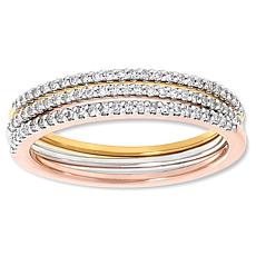 Analucia Beltran Trinity 0.33ctw Lab-Grown Diamond Band Ring 3pc Set