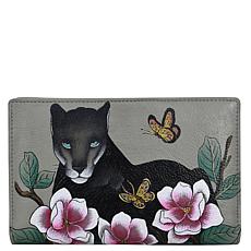 Anna by Anuschka Hand Painted Leather Two Fold Wallet