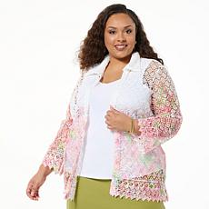 Antthony 2-piece Lace Jacket and Tank Set