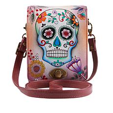 Anuschka Hand-Painted Leather Convertible Crossbody Bag