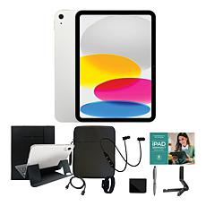 Apple 11 iPad 11th Gen 512GB w/Keyboard, Case & Starter Bundle- Silver