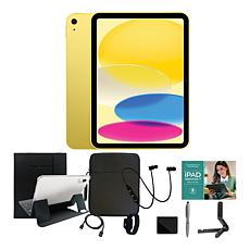 Apple 11 iPad 11th Gen 512GB w/Keyboard, Case & Starter Bundle- Yellow
