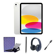 Apple iPad 10.9" 10th Gen Silver 256GB Bundle w/Active Stylus Pen