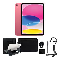 Apple iPad 11" 11th Gen Pink 256GB Wi-Fi Bundle w/Case & Voucher