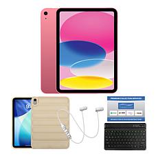 Apple iPad 11" 128GB Tablet w/ Puffer Case & Keyboard
