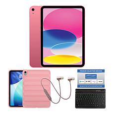 Apple iPad 11" 256GB Tablet w/ Puffer Case & Keyboard