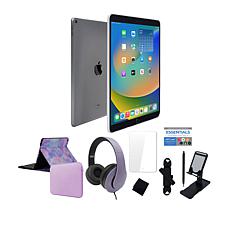 Apple iPad Gen 9 10.2" 256GB Space Gray Tablet Bundle, Keyboard & Case