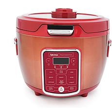 Aroma ARC-1230R 20-Cup (Cooked) Glass Lid Digital Rice Cooker - Red