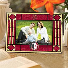 Art Glass Horizontal Photo Frame - Florida State Univ