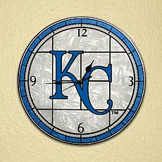 Art Glass Wall Clock - Kansas City Royals