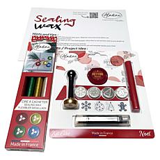 "As Is" Aladine Glittery Holiday Wax Seal Kit