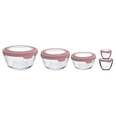 "As Is" Anchor Hocking Fire-King 10pc Glass Prep Bowls with TrueSea...