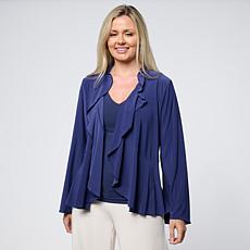 "As Is" Antthony Long Sleeve Flounce Shrug